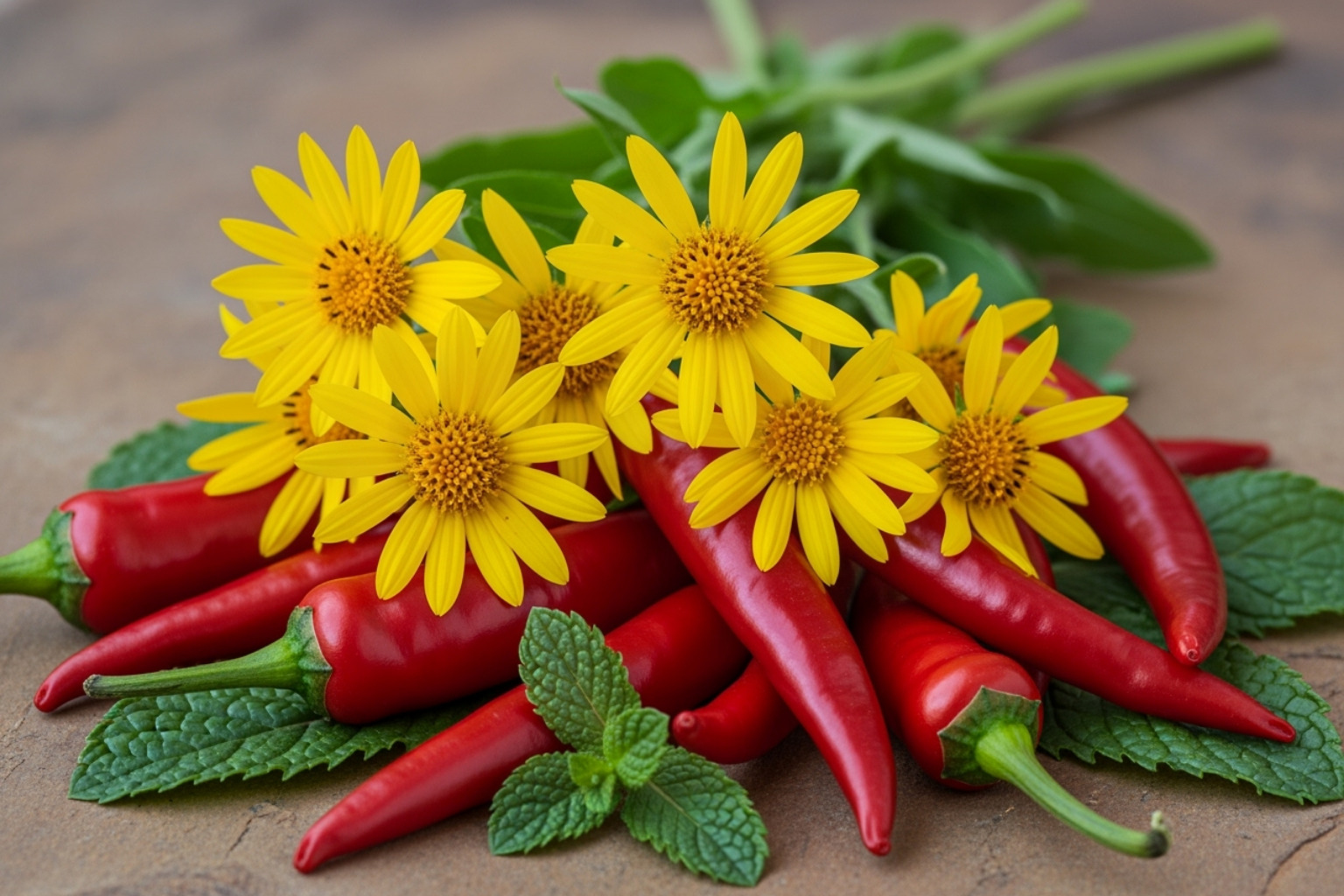 various natural ingredients like arnica flowers, chili peppers, and mint leaves - what cream is good for sore muscles