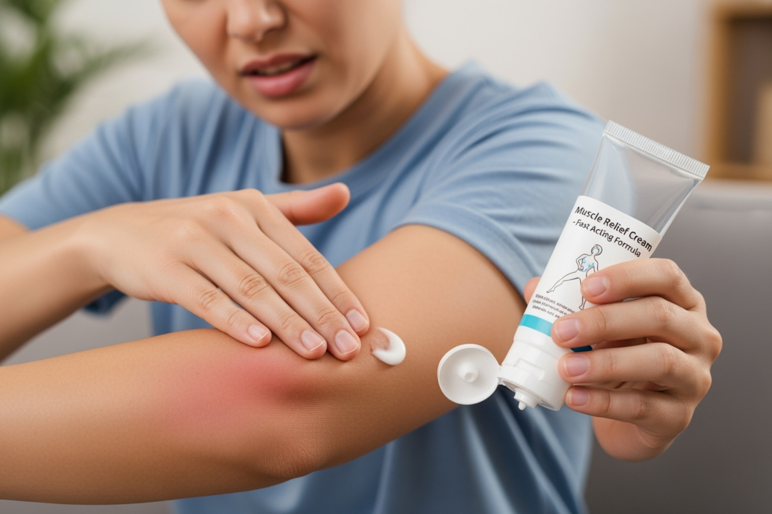 diagram showing cream penetrating skin - best pain relieving cream for muscles