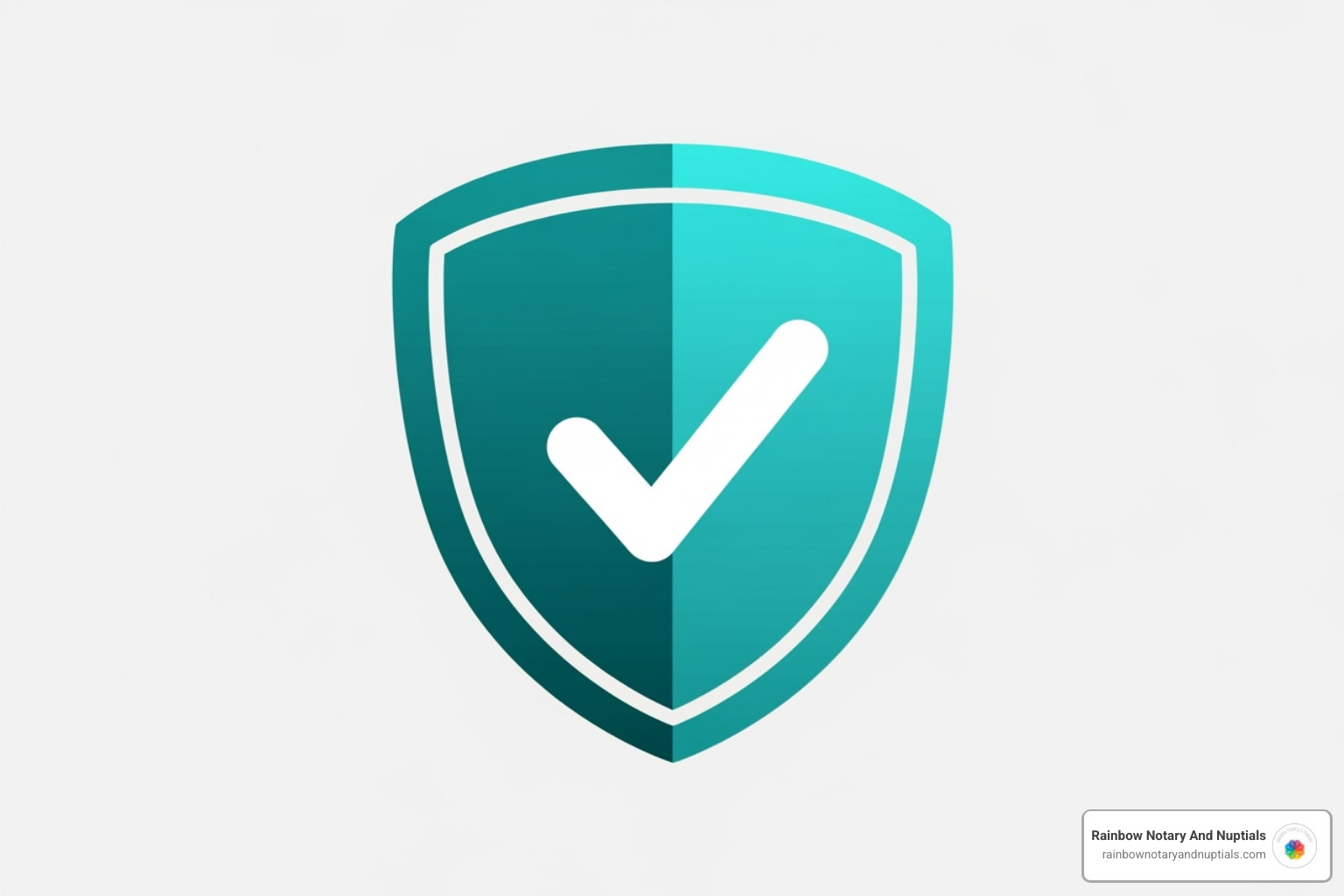 shield icon with a checkmark symbolizing security and background screening - certified loan signing agent
