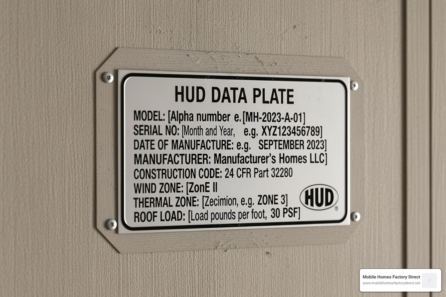 HUD data plate on a manufactured home - does fha finance single wide mobile homes HUD data plate on a manufactured home - does fha finance single wide mobile homes