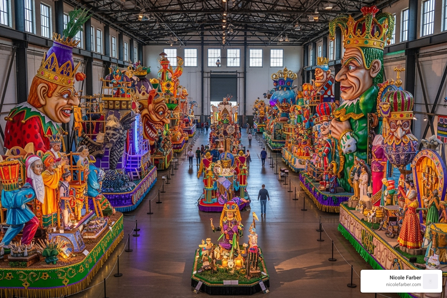 Interior of a unique New Orleans venue like Mardi Gras World - New Orleans corporate events