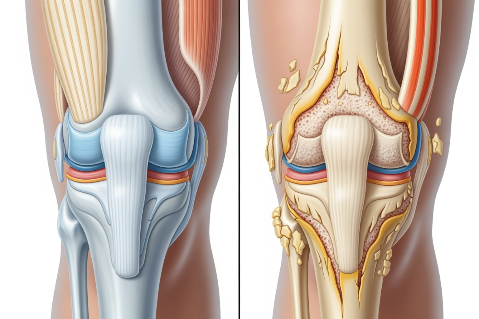 image of cartilage breakdown in a joint - Arthritis