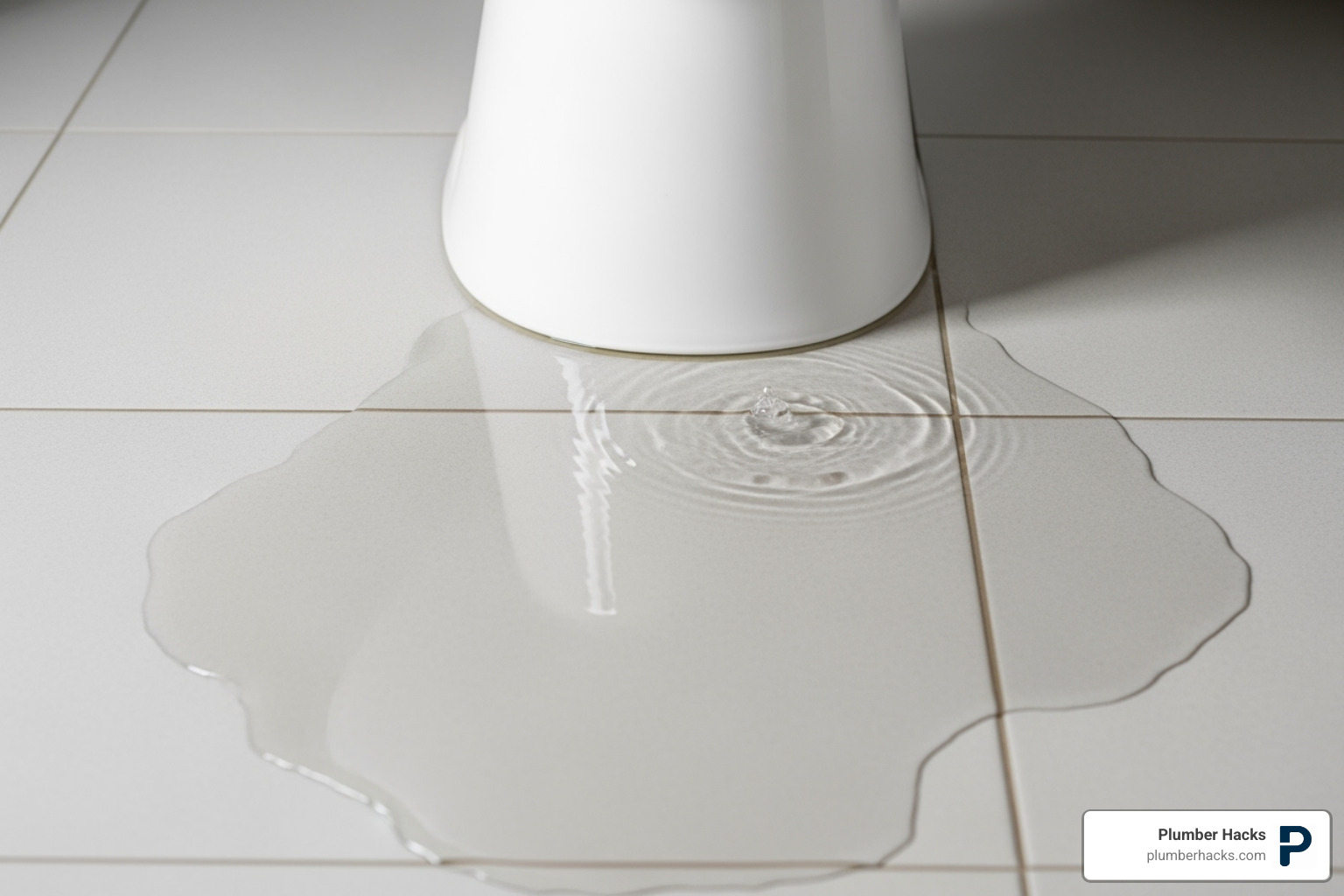 Water pooling around the base of a toilet - Toilet plumbing issues Water pooling around the base of a toilet - Toilet plumbing issues