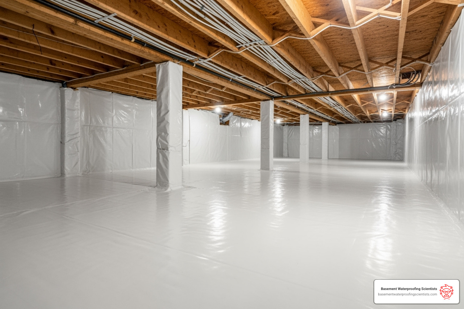 clean, dry, and encapsulated crawl space - installing drain tile in crawl space clean, dry, and encapsulated crawl space - installing drain tile in crawl space