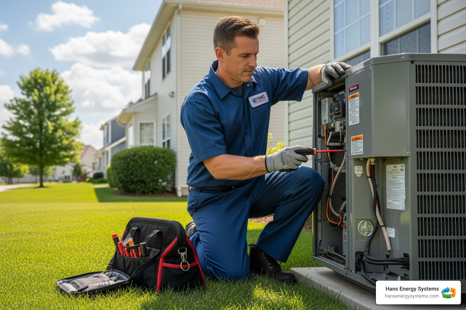 technician performing AC maintenance - ac repair poway technician performing AC maintenance - ac repair poway