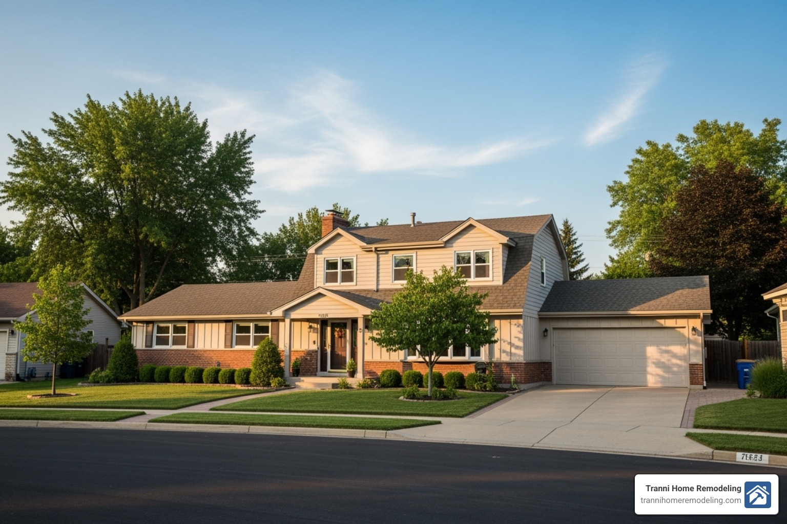 second-story addition on a ranch-style home - home addition designers near me