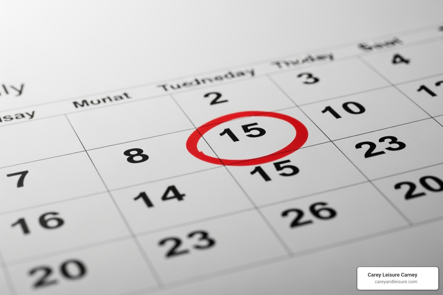 calendar with a date circled, representing the statute of limitations - amputation injury claim