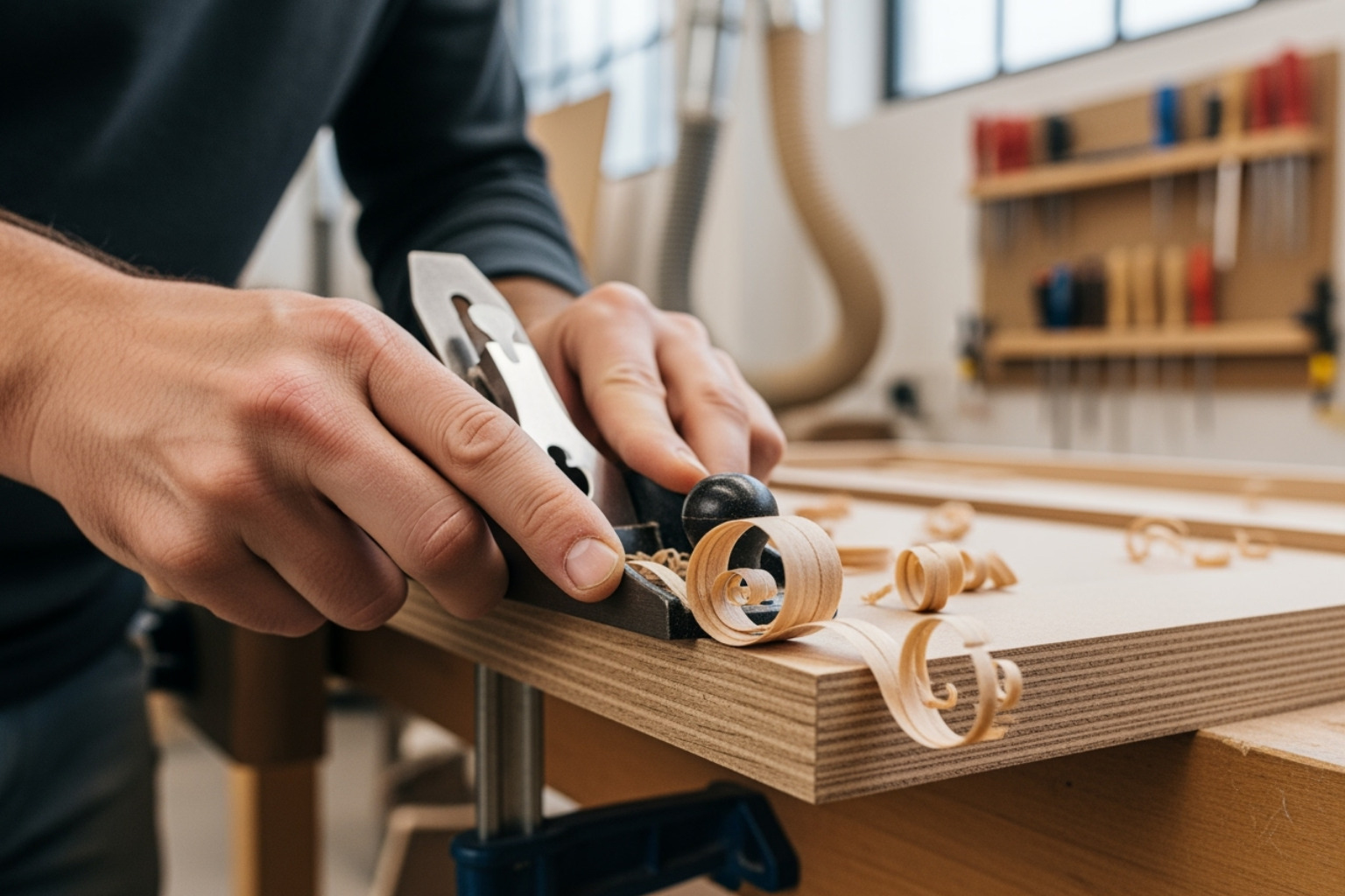 craftsman in workshop - built in wardrobes with drawers