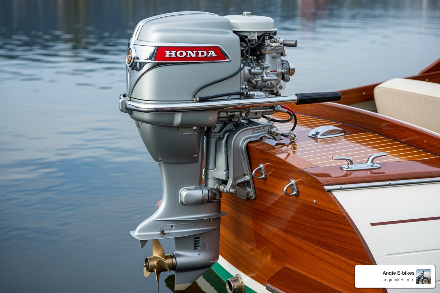 early Honda four-stroke outboard model - Honda outboard Marines