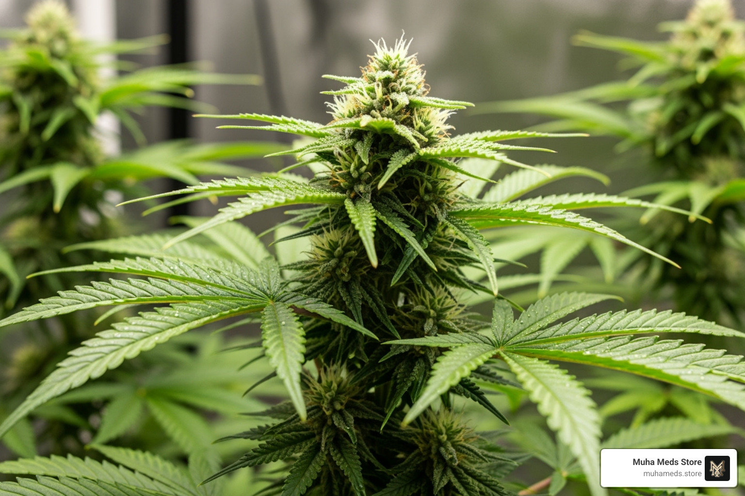 Cannabis plant growing in an ideal environment - LA Kush Cake strain