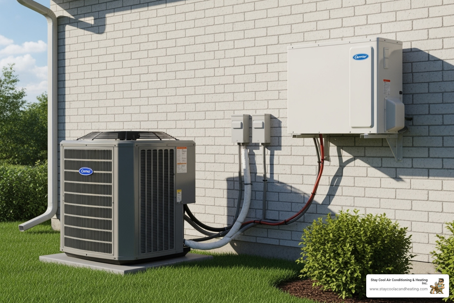 central air conditioner and ductless mini-split units side-by-side - ac installation newhall ca central air conditioner and ductless mini-split units side-by-side - ac installation newhall ca