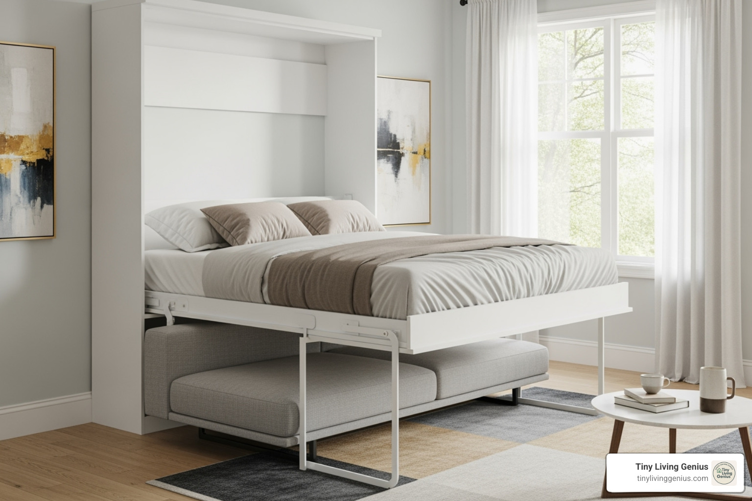 murphy bed over sofa - murphy bed solutions