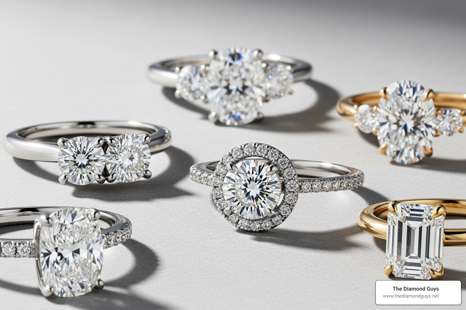 variety of ring styles like a two-stone ring and a hidden halo - custom engagement rings scottsdale variety of ring styles like a two-stone ring and a hidden halo - custom engagement rings scottsdale