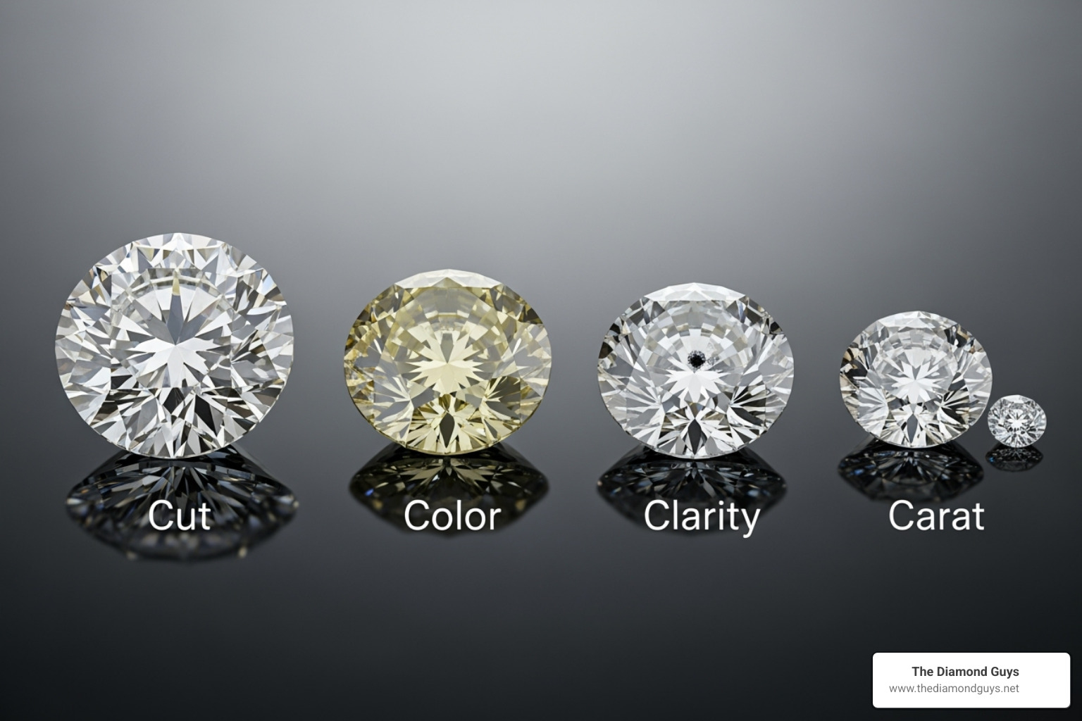 Image illustrating the 4Cs of diamonds - diamond necklace for guys