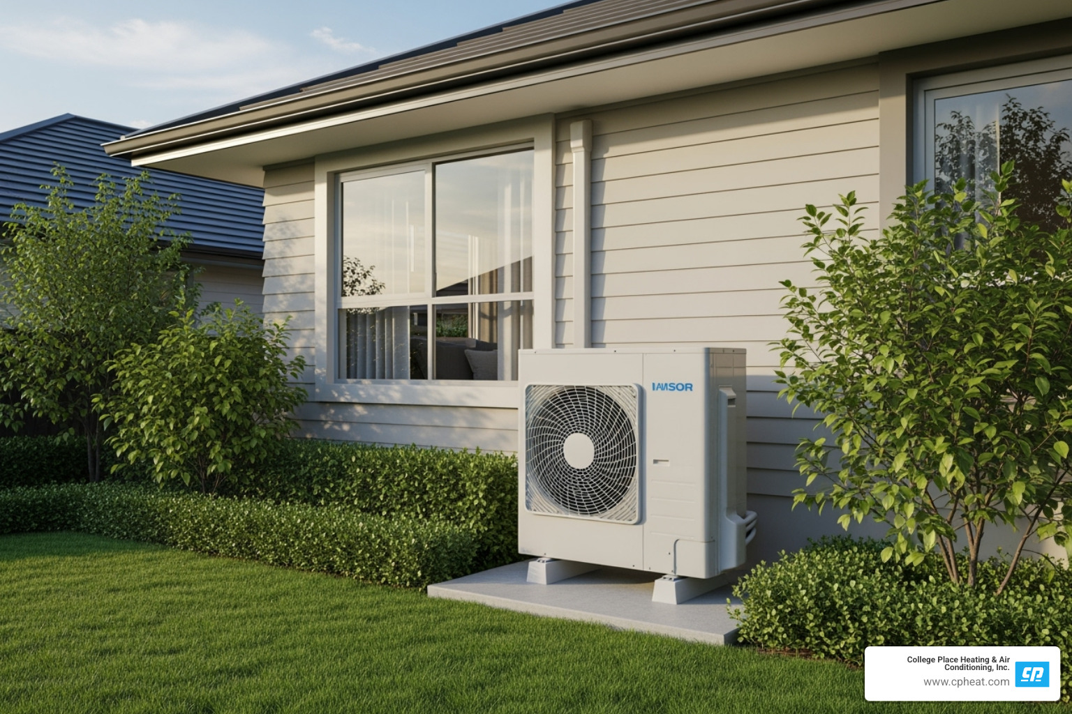 Modern, quiet outdoor AC unit - AC installation Milton Freewater