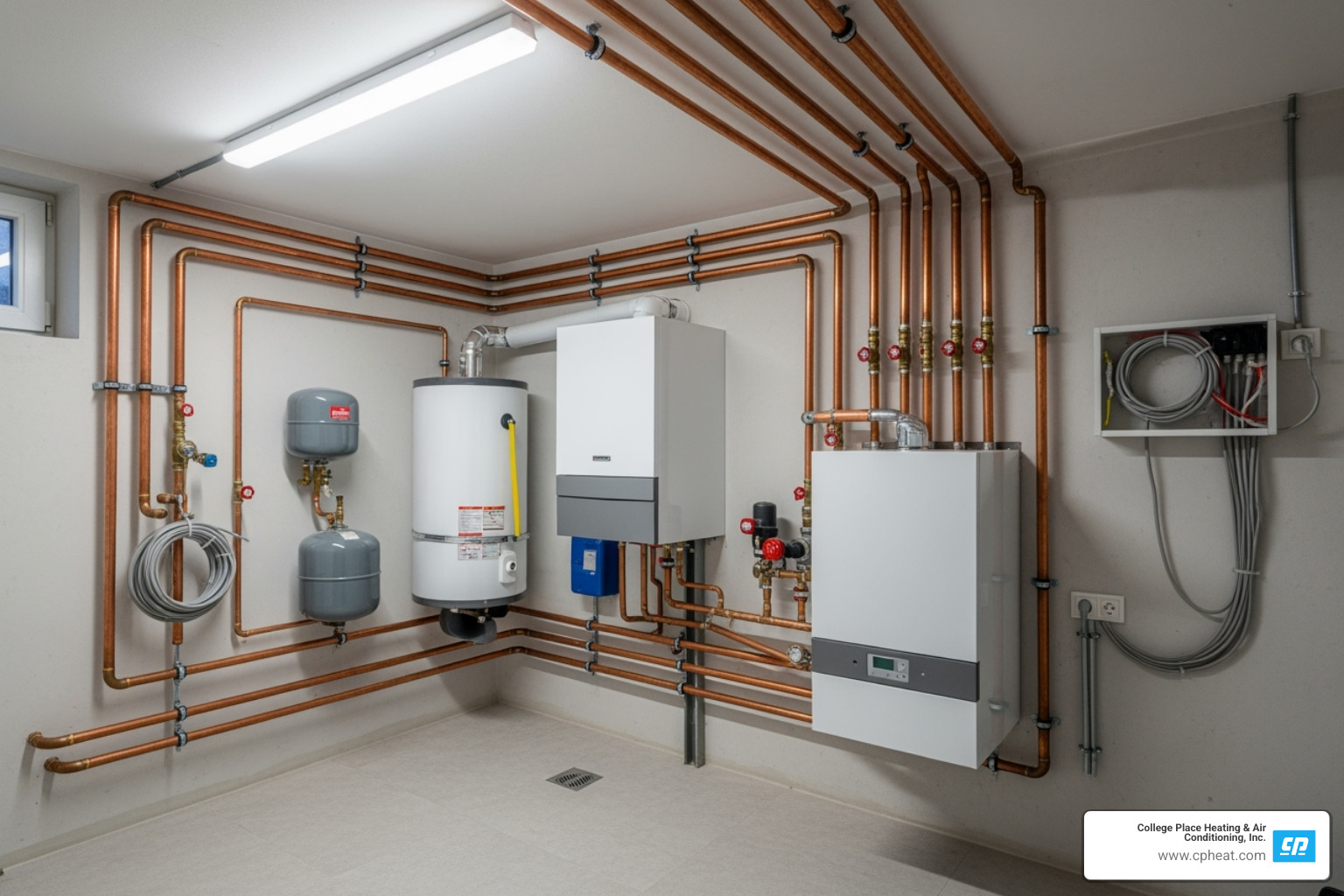 new copper piping - cost to fit a combi boiler