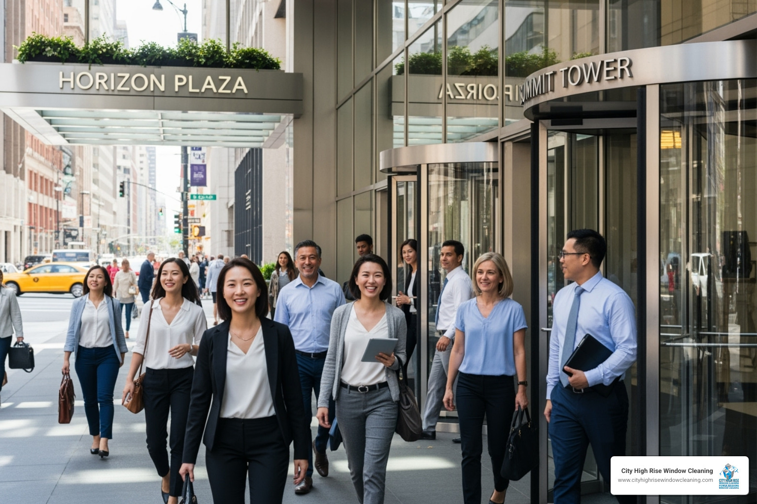 Modern, clean building entrance with satisfied tenants. Alt text: Commercial facade restoration attracts tenants in NYC. - Commercial facade restoration Modern, clean building entrance with satisfied tenants. Alt text: Commercial facade restoration attracts tenants in NYC. - Commercial facade restoration