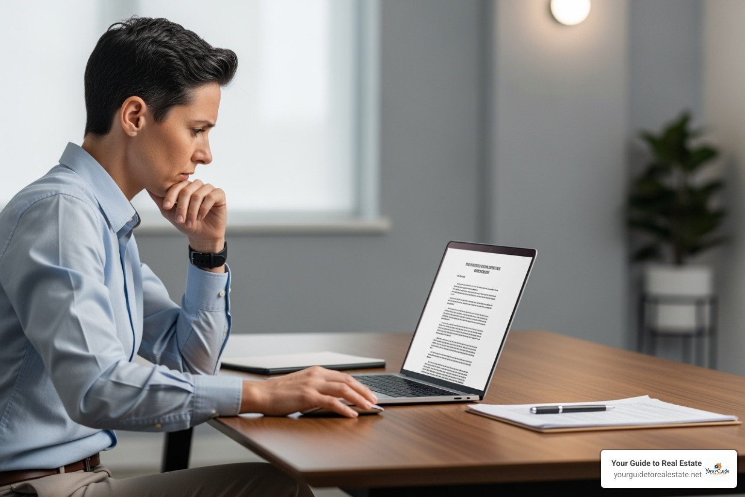 of a person searching online for legal help - eminent domain lawyer