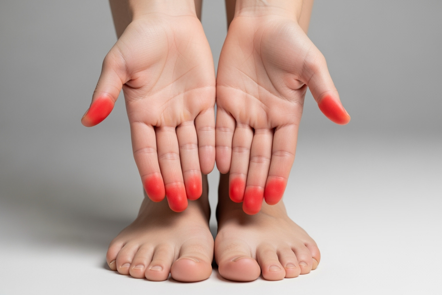 hands and feet highlighted to show common areas of neuropathy - what is neuropathy