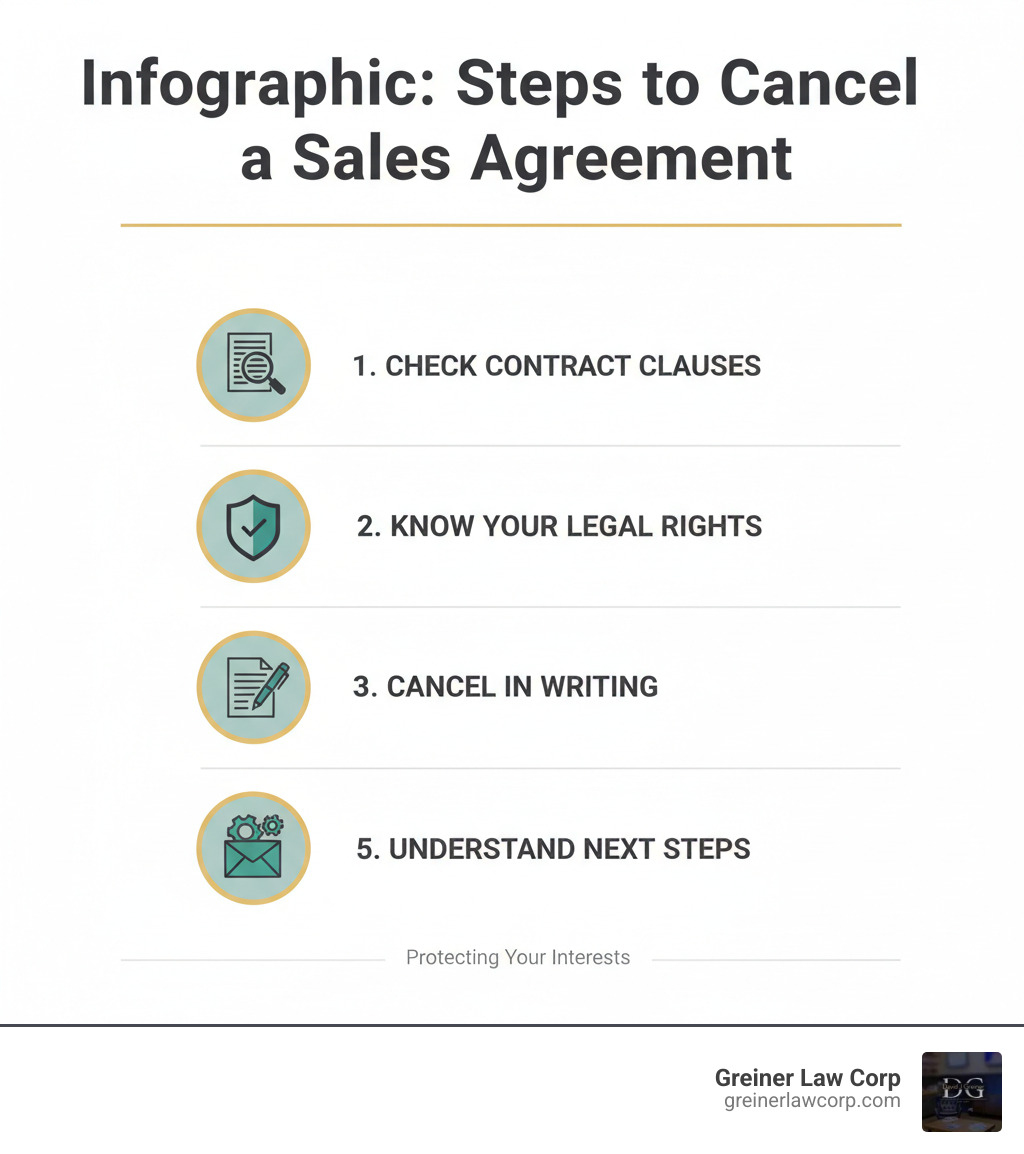 Infographic: Steps to Cancel a Sales Agreement - how to cancel a sales agreement infographic 
