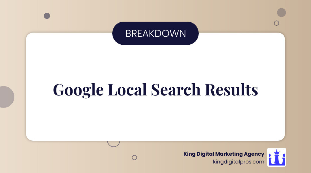 infographic showing the difference between Google Local Pack three business listings with map at top, Local Organic Results traditional blue links below with local context, and Standard Organic Results non-localized rankings further down the page - Improve Google local ranking infographic simple-info-landscape-card infographic showing the difference between Google Local Pack three business listings with map at top, Local Organic Results traditional blue links below with local context, and Standard Organic Results non-localized rankings further down the page - Improve Google local ranking infographic simple-info-landscape-card