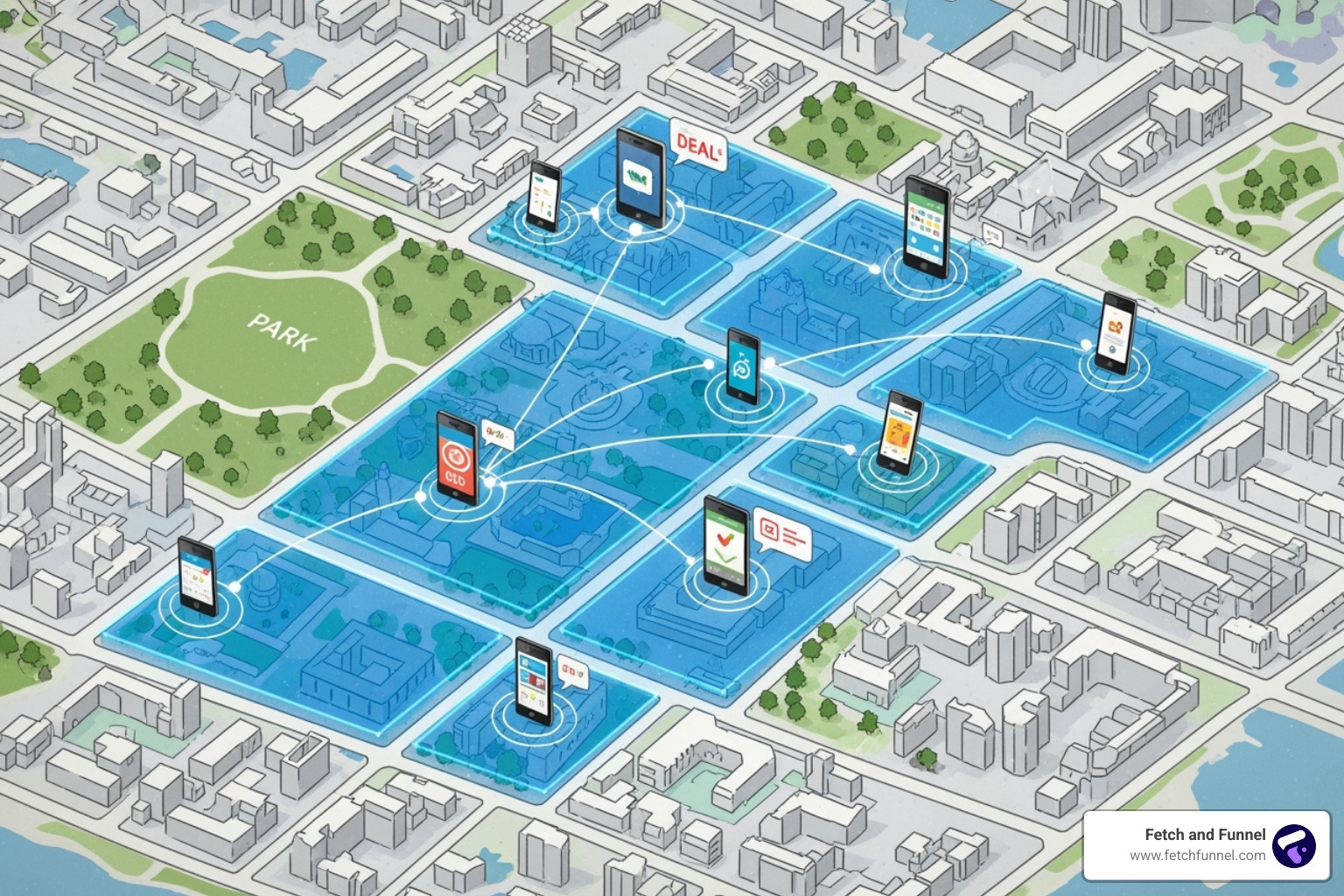 Geofencing concept infographic - Geofencing for healthcare Geofencing concept infographic - Geofencing for healthcare