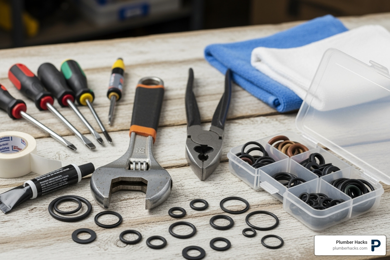 Tools and materials for outdoor faucet repair - Outdoor faucet repair