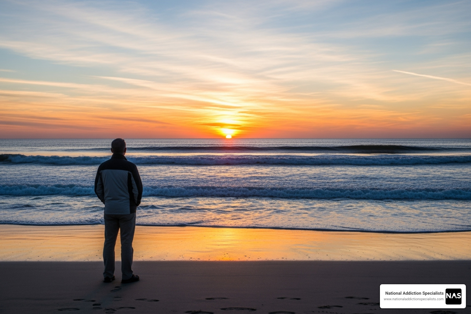 Person looking out at a sunrise over the Virginia coastline - Suboxone doctors Virginia Person looking out at a sunrise over the Virginia coastline - Suboxone doctors Virginia