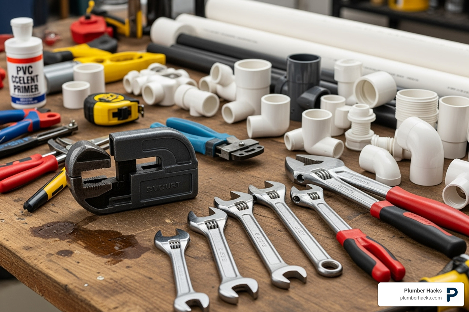 essential tools and materials for installation - water softener installation