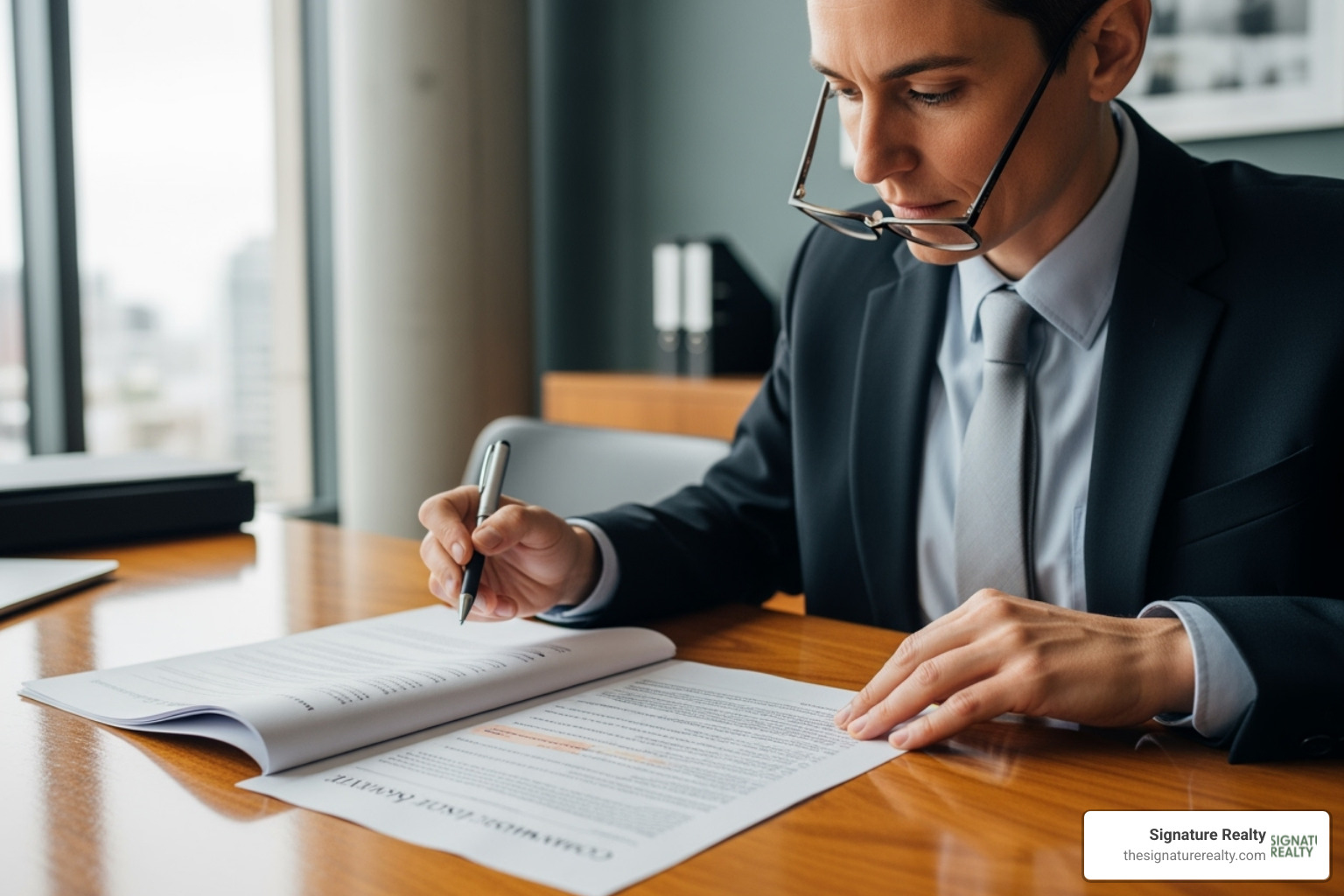 a person reviewing a commercial lease document with a pen - how to negotiate a commercial lease renewal a person reviewing a commercial lease document with a pen - how to negotiate a commercial lease renewal