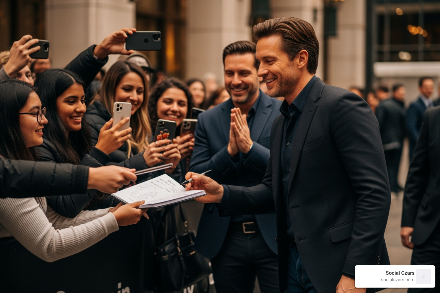 a celebrity interacting positively with fans on social media - reputation management for celebrities in los angeles a celebrity interacting positively with fans on social media - reputation management for celebrities in los angeles