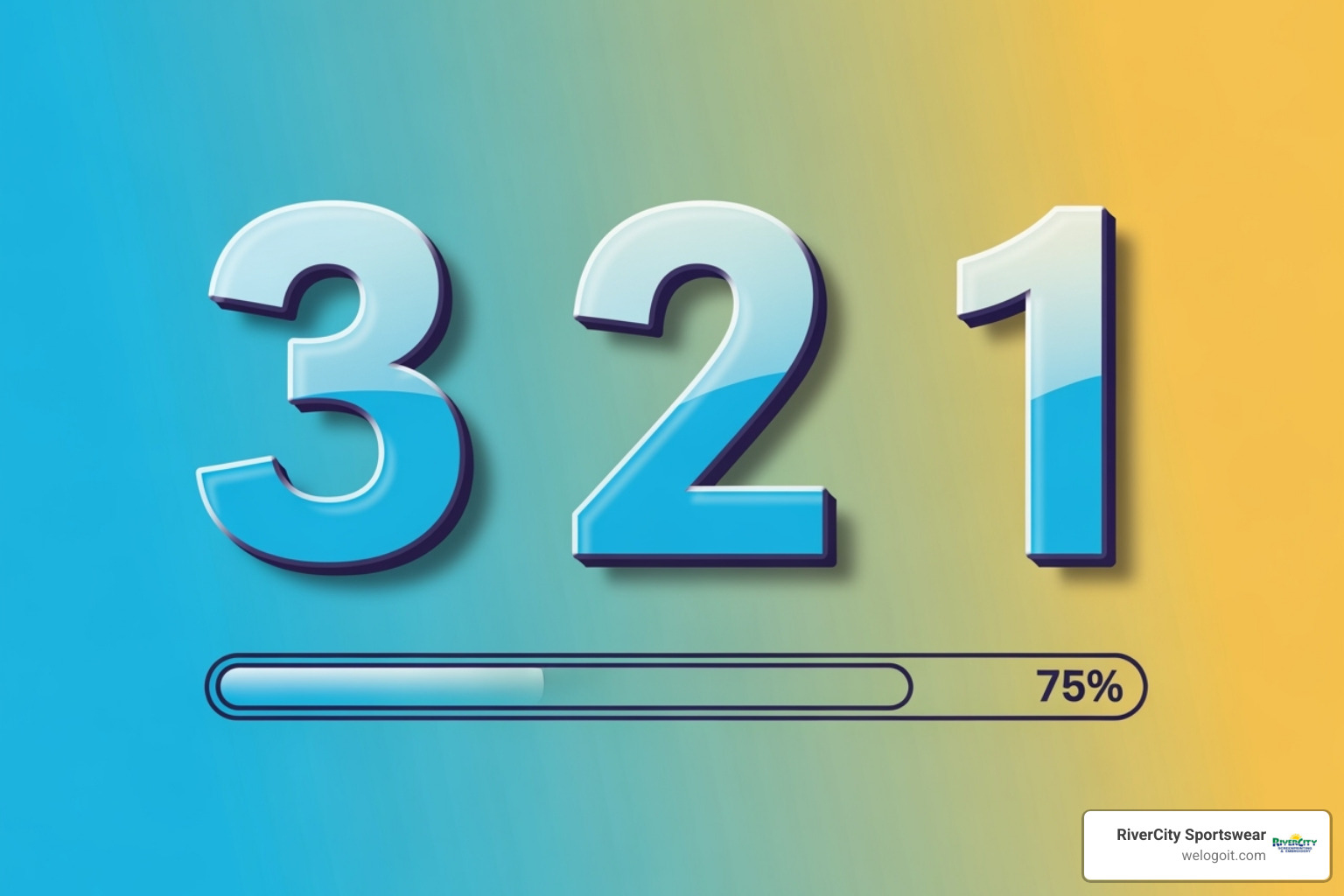 Social media countdown graphic - promotional event for new products