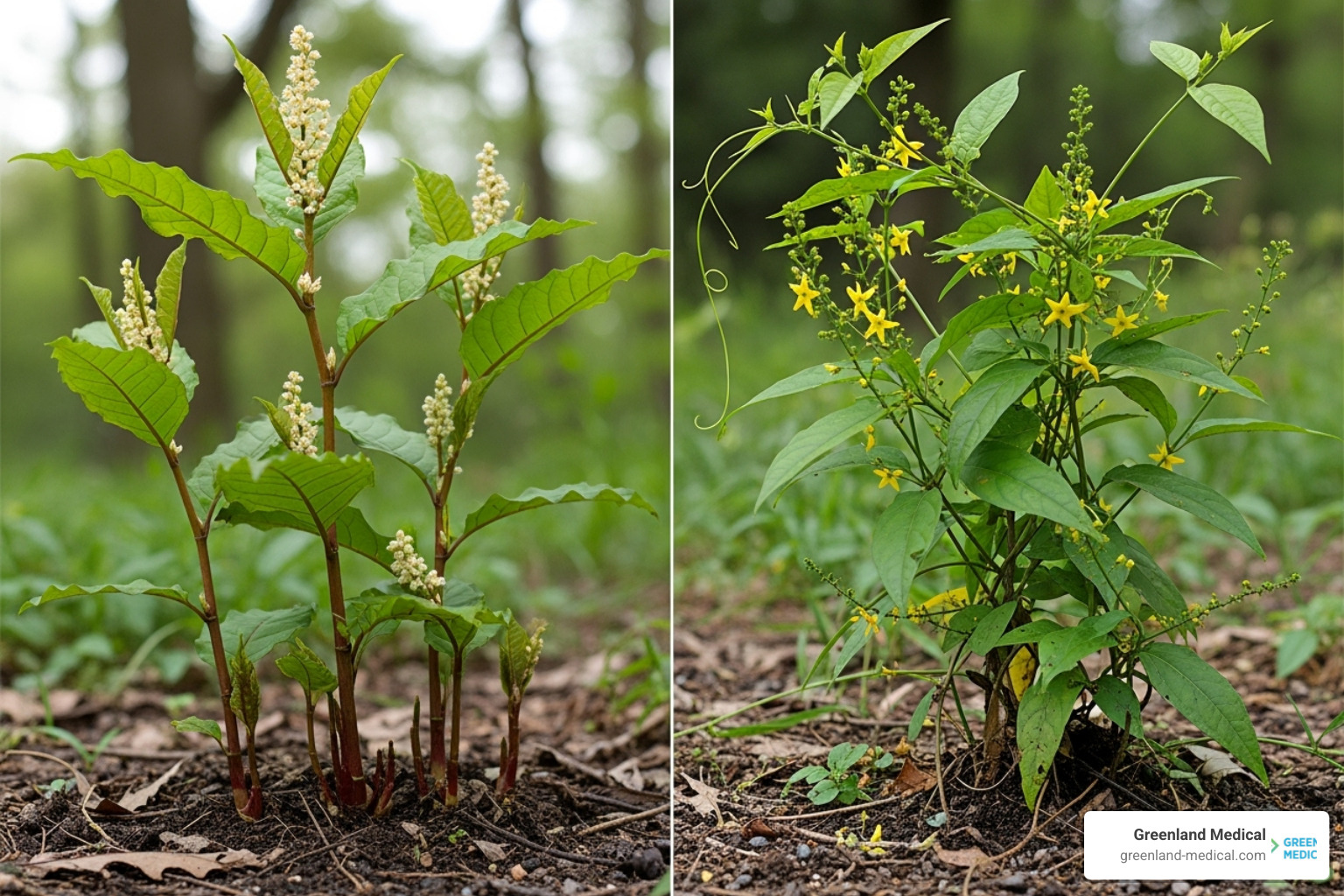 Japanese Knotweed and Ghanaian Quinine plants - lyme disease herbal treatment