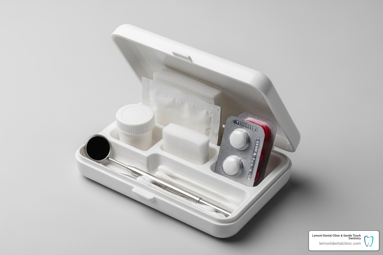 Image of a dental first-aid kit - emergency dentist in lemont il