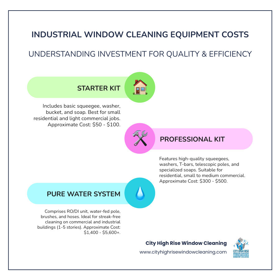Comparison of industrial window cleaning equipment costs - industrial window cleaner infographic infographic-line-3-steps-colors Comparison of industrial window cleaning equipment costs - industrial window cleaner infographic infographic-line-3-steps-colors