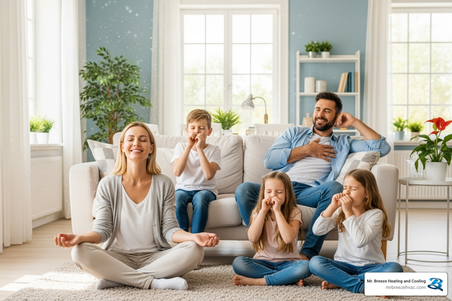 family breathing clean air indoors - mini split ac install leavenworth ks