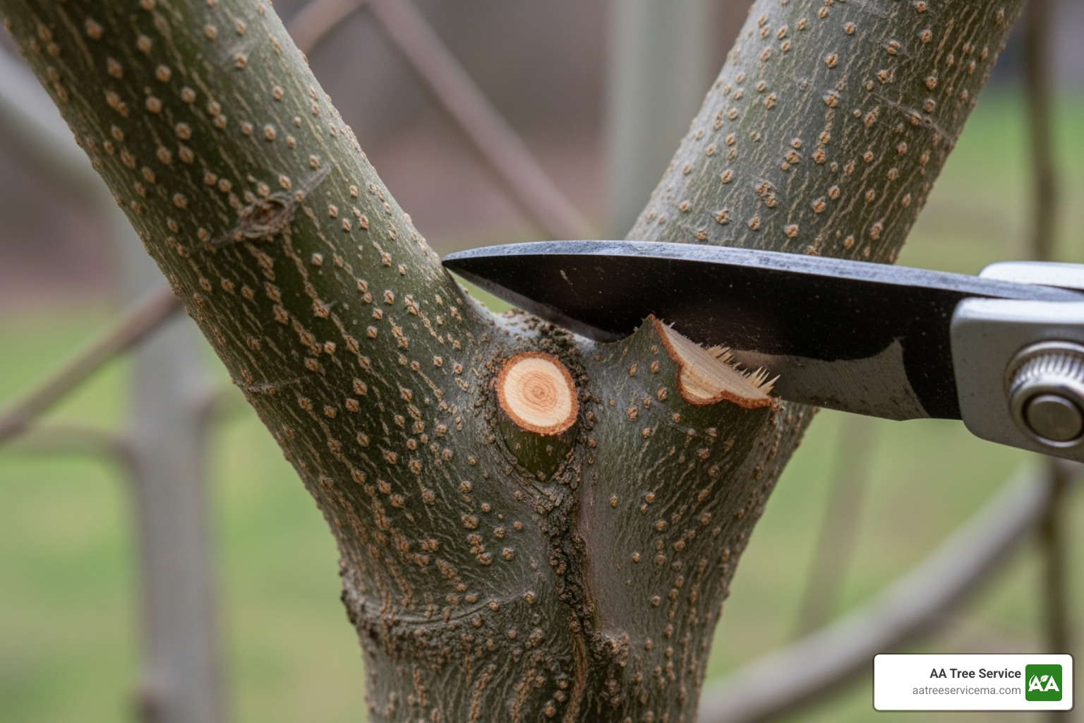 correct pruning cut on branch collar - pruning japanese maple in spring