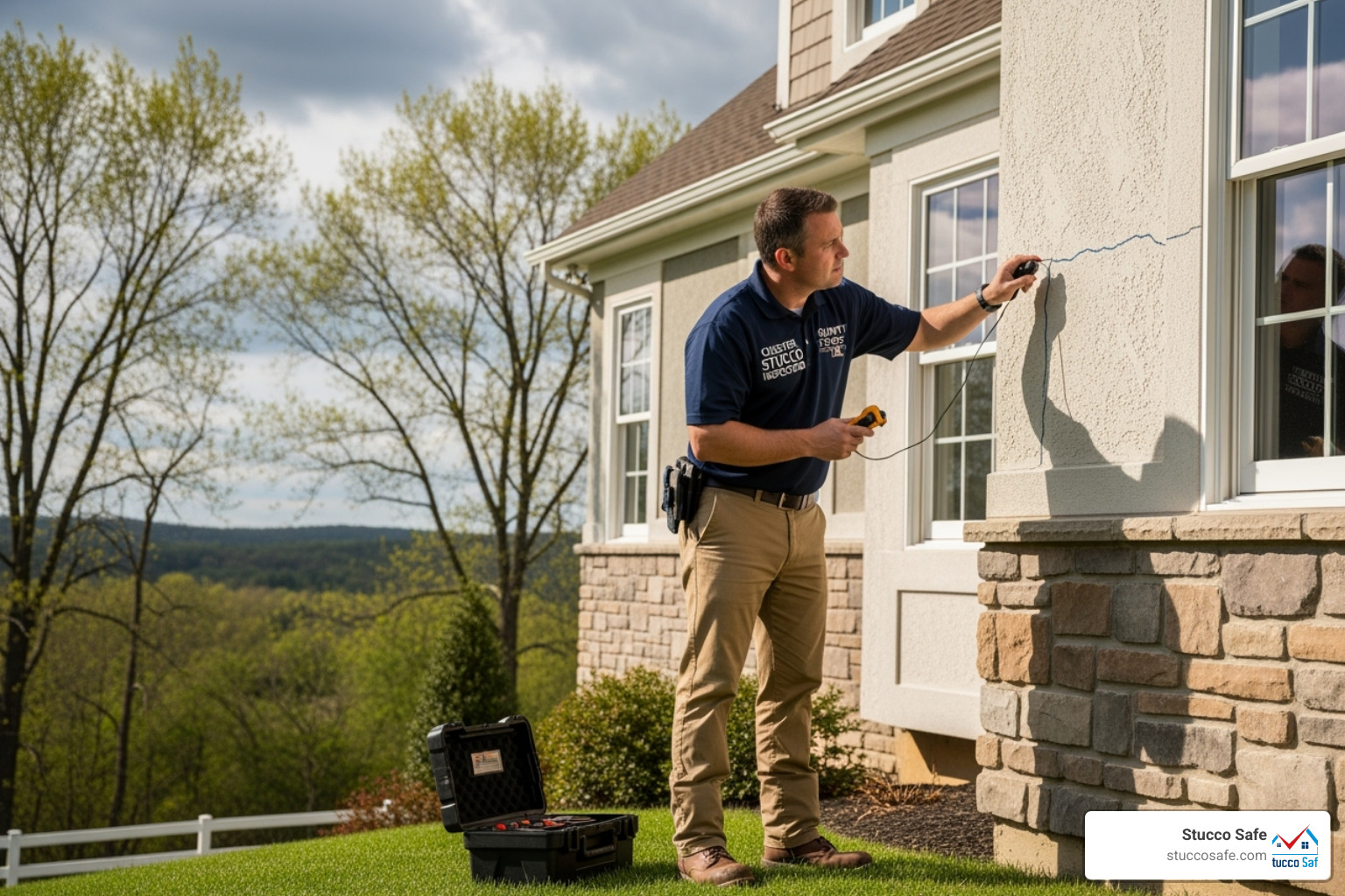 detailed stucco inspection report - stucco inspection Chester County