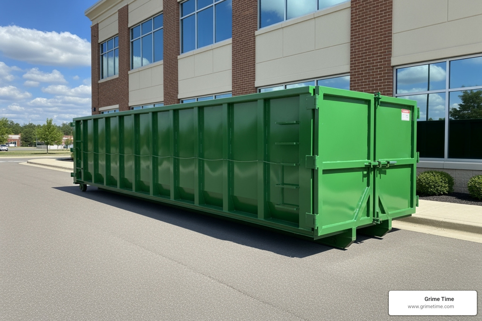 dumpster placed correctly on private property - commercial dumpster rentals in pflugerville
