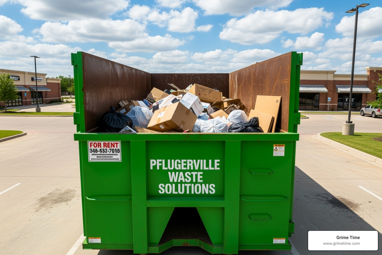 invoice or quote for a dumpster rental - commercial dumpster rentals in pflugerville