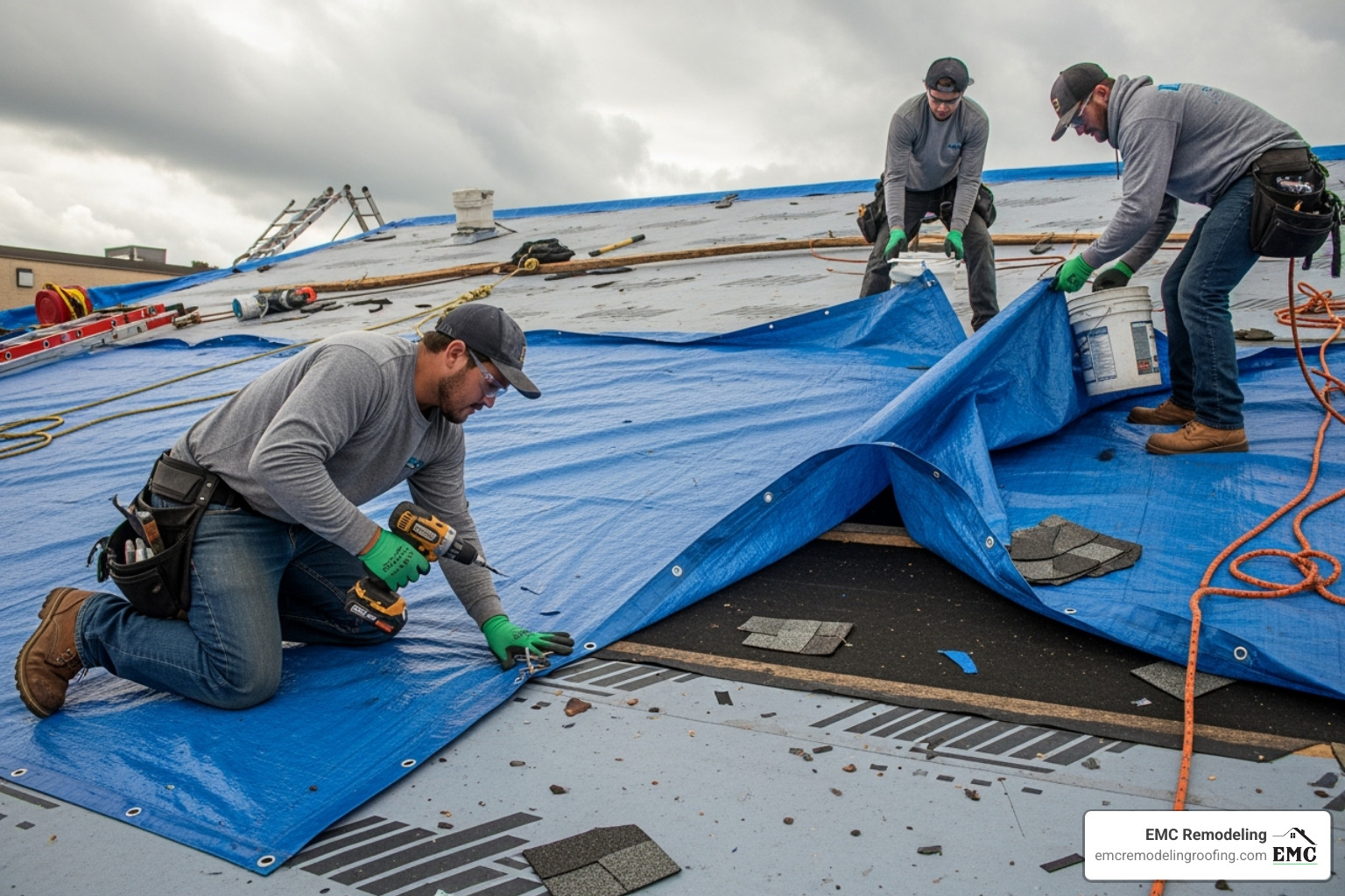 commercial roof tarping - commercial storm damage restoration commercial roof tarping - commercial storm damage restoration