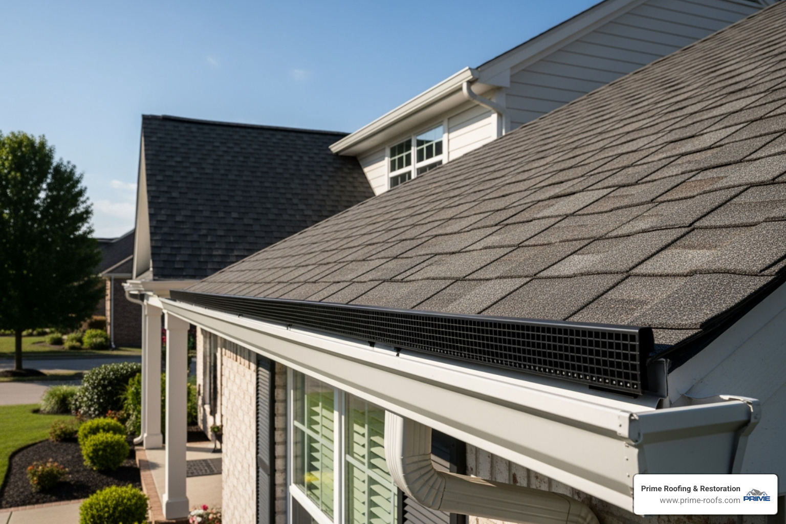 clean, functional gutters with leaf guards installed - Gutter repair services clean, functional gutters with leaf guards installed - Gutter repair services