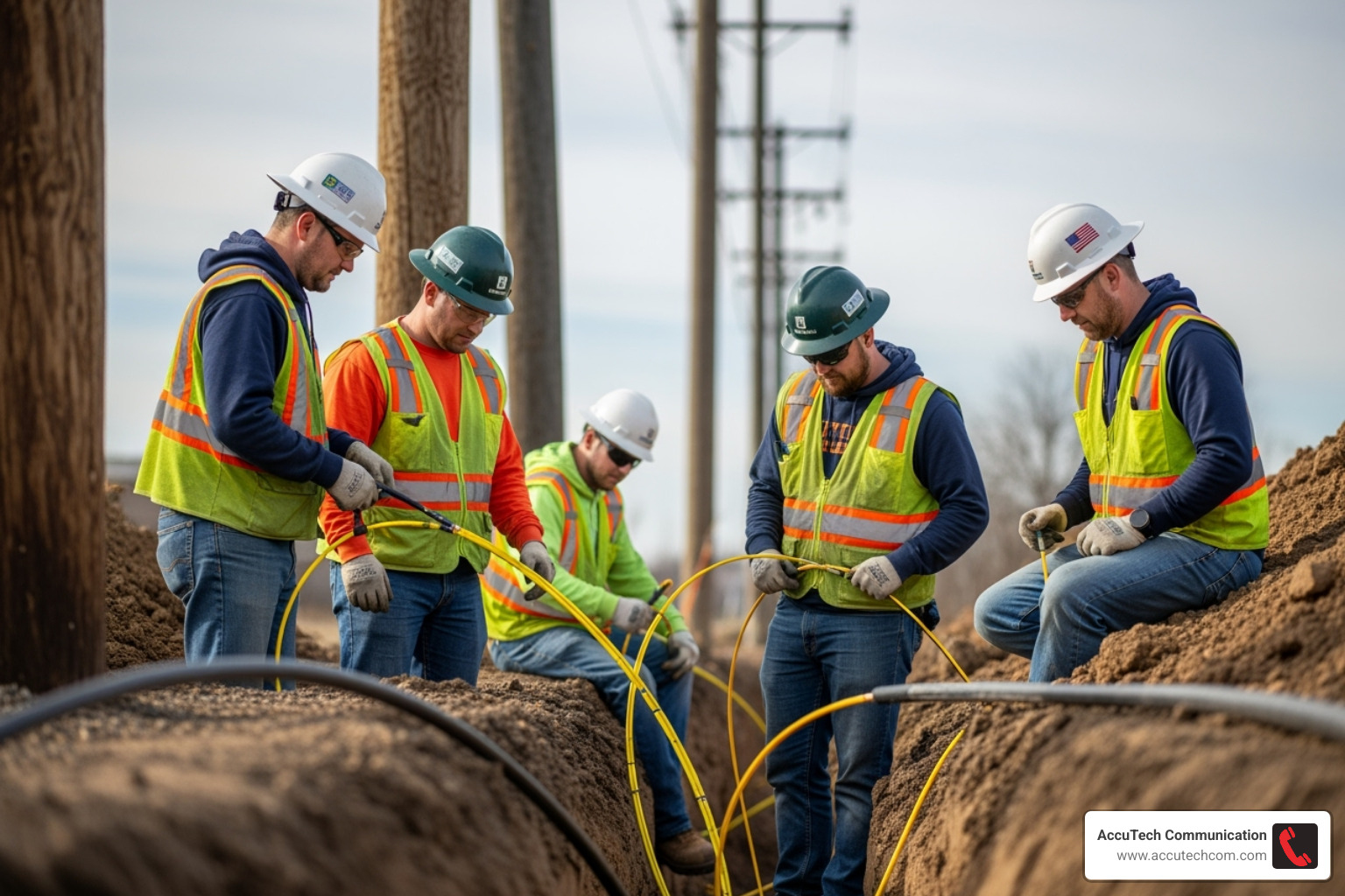 team of fiber optic technicians - how many hours does a fiber optic technician work