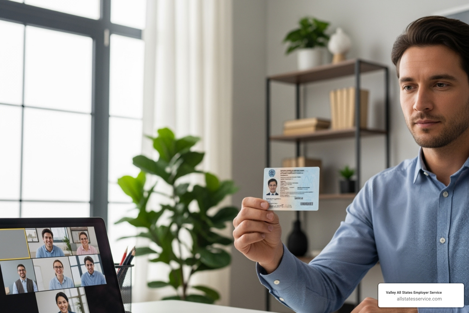 a remote video call showing document verification - form i 9 section 2 a remote video call showing document verification - form i 9 section 2