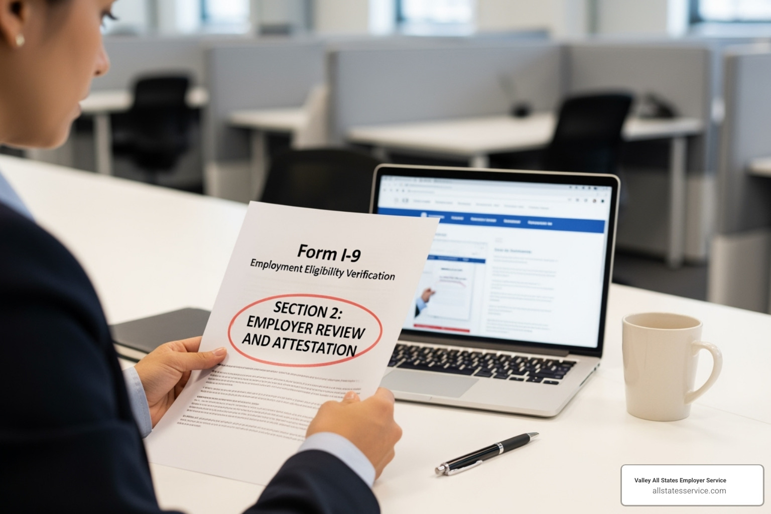 a person examining a passport and driver's license next to a Form I-9 - form i 9 section 2 a person examining a passport and driver's license next to a Form I-9 - form i 9 section 2