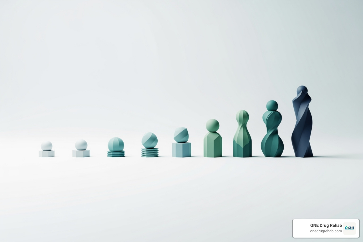 The 12 Steps listed in a modern, clean design - 12 step groups online