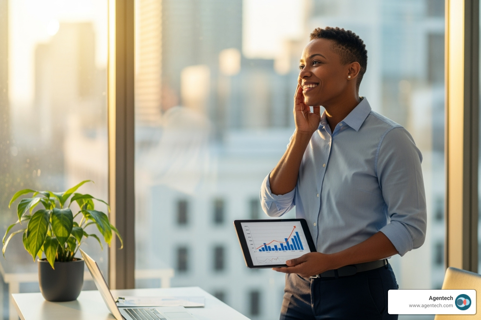 P&C claims adjuster looking relieved - ai administrative automation