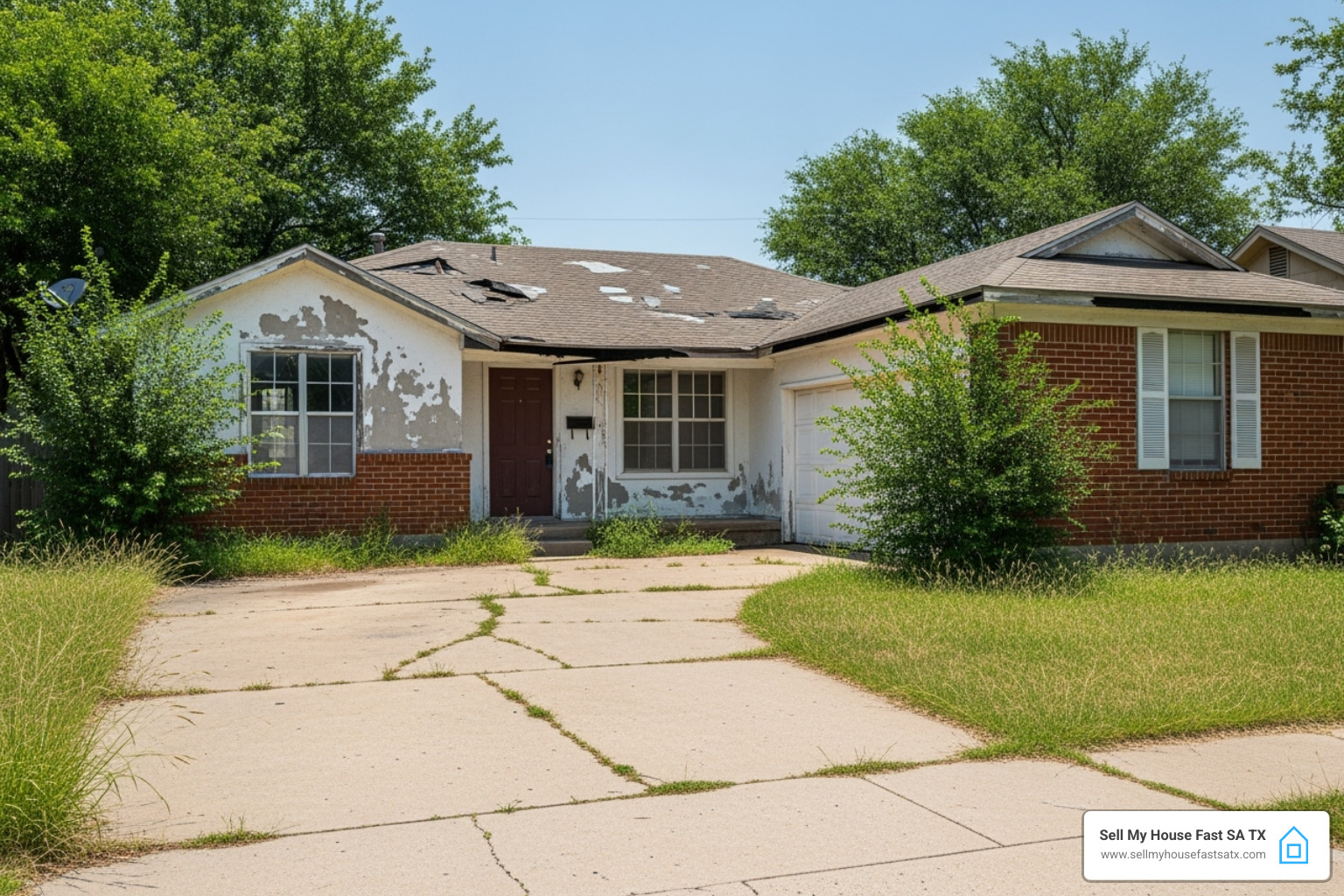 San Antonio home with visible repairs needed. - how much does it cost to sell a house San Antonio home with visible repairs needed. - how much does it cost to sell a house