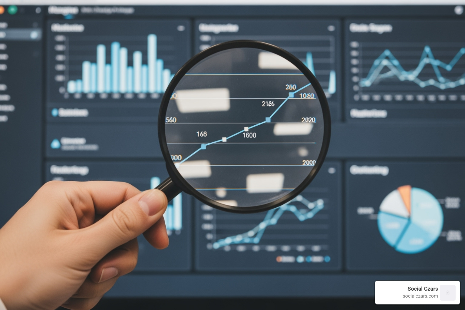 magnifying glass over computer screen - online reputation cleanup