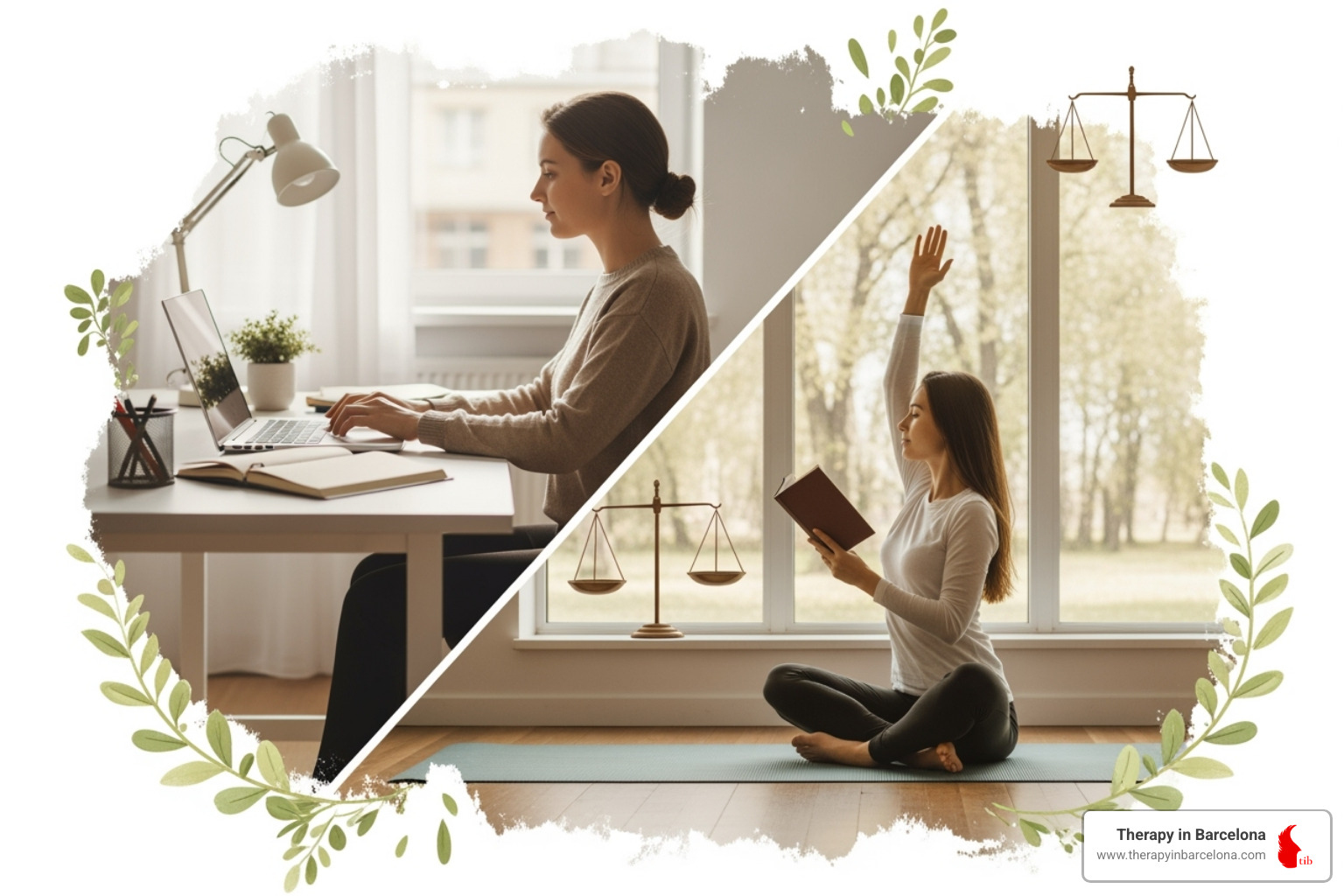 Smartphone screen filled with work notifications during evening hours - work life balance therapy